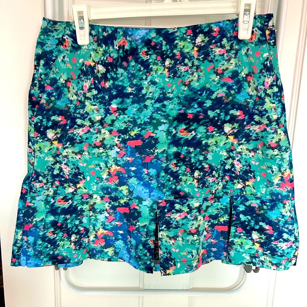 Lady Hagen Womens Golf Skort Multicolor Bottom Pleat Size 4.